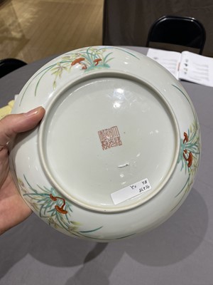 Lot 209 - A Pair of Chinese Enameled Porcelain Dishes