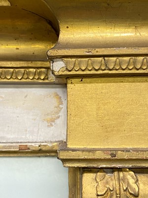 Lot 128 - Regency Giltwood and Eglomise Mirror