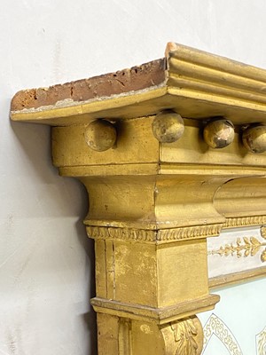Lot 128 - Regency Giltwood and Eglomise Mirror