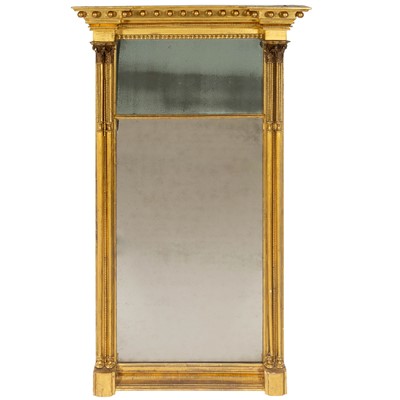 Lot 657 - George III Giltwood and Gesso Pier Mirror