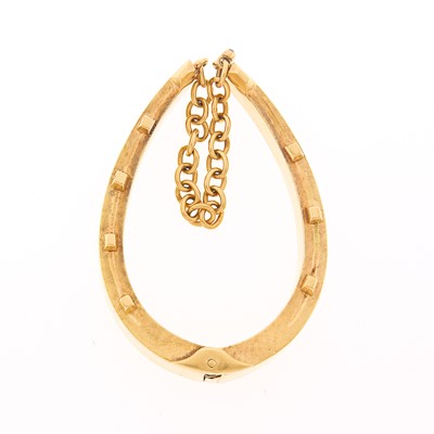 Lot 1190 - Gold Horseshoe Bracelet