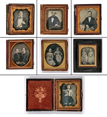 Lot 638 - An attractive group of daguerreotypes, including musicians