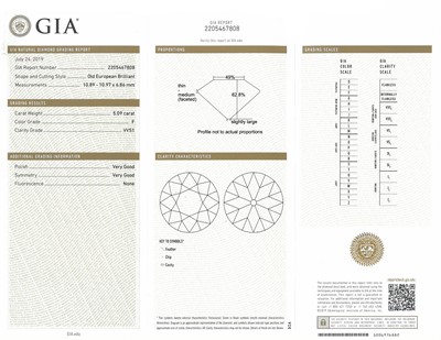 Lot 219 - Platinum and Diamond Ring
