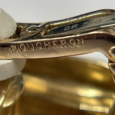 Lot 7 - Boucheron Pair of Gold Pendant-Earclips, France