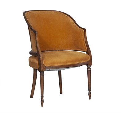 Lot 112 - George III Inlaid Mahogany Armchair