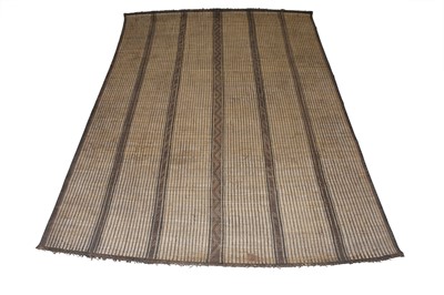 Lot 475 - Tuareg Reed and Leather Flat-woven Rug