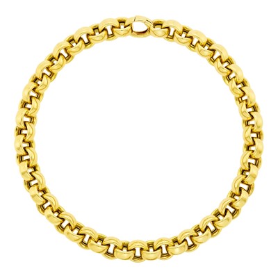 Lot 107 - Gold Circle Link Necklace