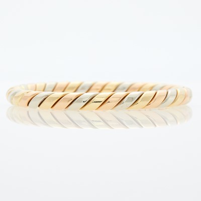 Lot 1005 - Tricolor Gold Bangle Bracelet