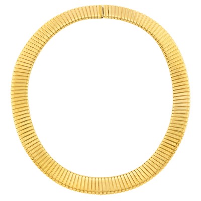 Lot 55 - Gold Snake Link Necklace