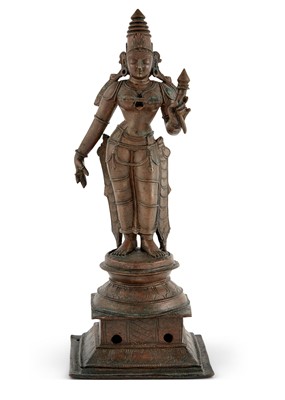 Lot 574 - An Indian Cast Bronze Figure of Parvati