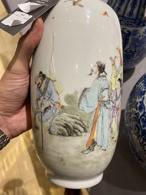 Lot 226 - A Chinese Enameled Porcelain Vase