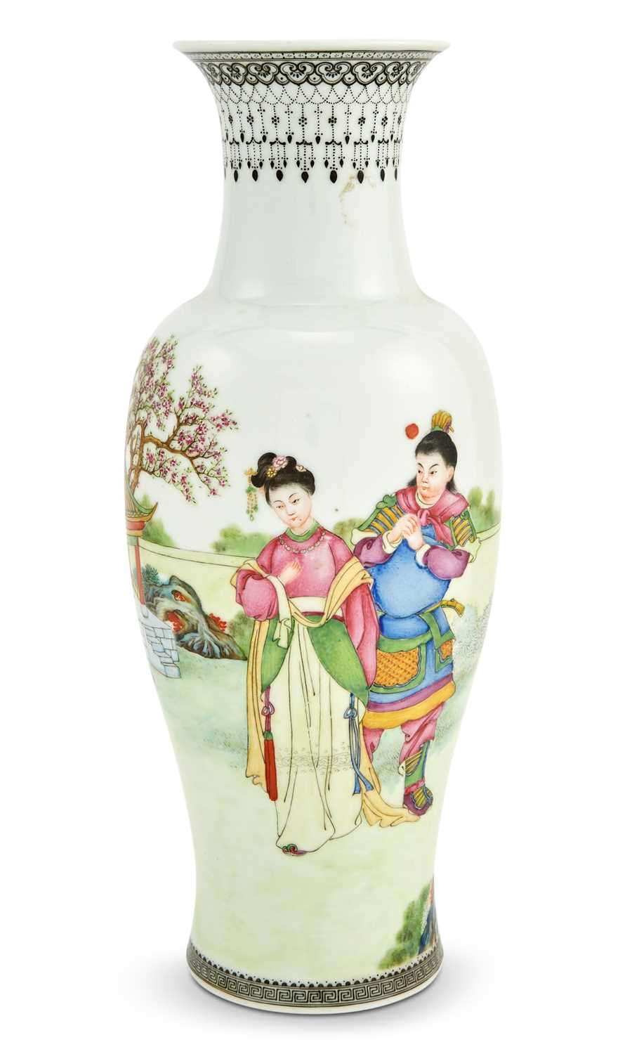 Lot 232 - A Chinese Enameled Porcelain Vase