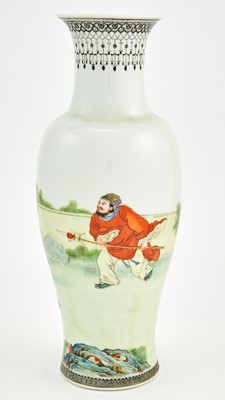 Lot 232 - A Chinese Enameled Porcelain Vase