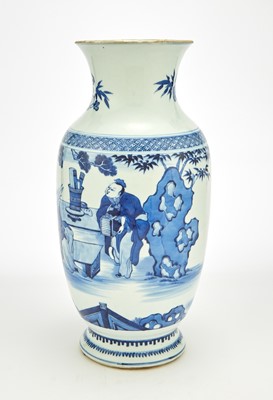 Lot 199 - A Chinese Blue and White Porcelain Vase