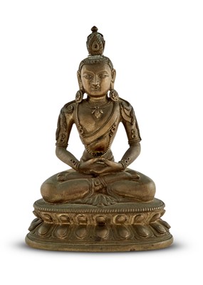 Lot 566 - A Tibetan Bronze Figure of a Bodhisattva