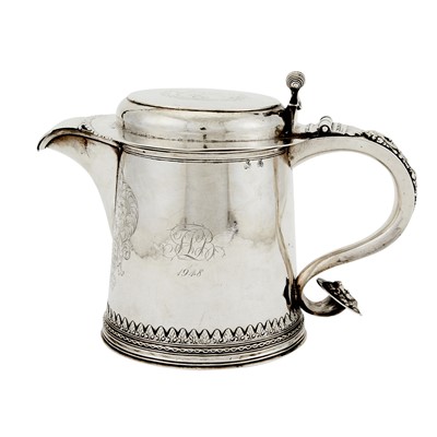 Lot 603 - New York Colonial Silver Covered Tankard