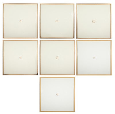 Lot 59 - Group of Seven Framed Plaster Intaglios