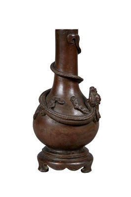 Lot 107 - A Chinese Bronze Bottle Vase