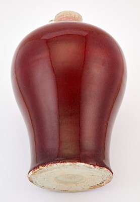 Lot 356 - A Chinese Oxblood Porcelain Vase