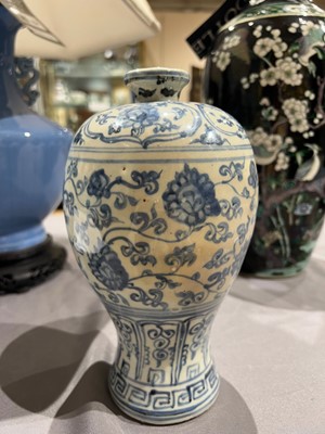 Lot 52 - Three Chinese Blue and White Porcelain Articles