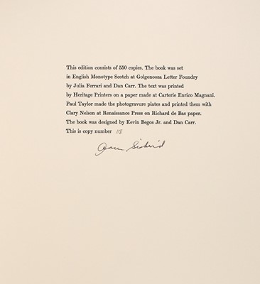 Lot 200 - [LIMITED EDITIONS CLUB--SISKIND, AARON]
WHITMAN, WALT. Song of the Open Road.