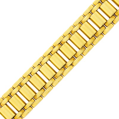 Lot 114 - Wide Gold Bracelet