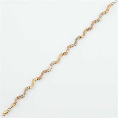 Lot 126 - Gold Flexible Bracelet, 14K 4 dwt.