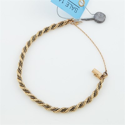 Lot 152 - Gold Flexible Bracelet, 14K 4 dwt.