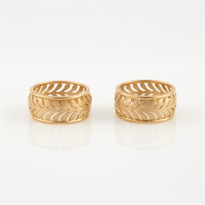 Lot 262 - Two Gold Rings, 18K 5 dwt., signed Tiffany & Co.
