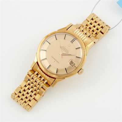 Lot 280 - Mans Gold Bracelet Watch, Omega, Constellation,...