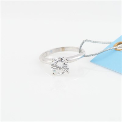 Lot 444 - Diamond Solitaire Ring about 1.60 cts., 14K 2...