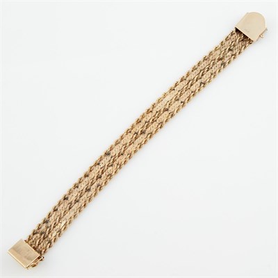 Lot 454 - Gold Flexible Bracelet, 14K 14 dwt.