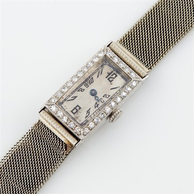 Lot 496 - Ladys Diamond Wrist Watch, 36 diamonds about 0....