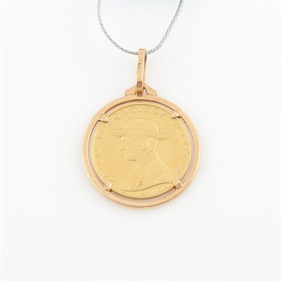 Lot 508 - Gold Coin Pendant, 22K and 18K 6 dwt. all