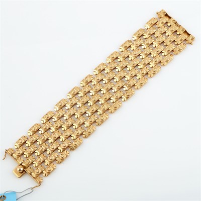 Lot 544 - Gold Flexible Bracelet, 18K 48 dwt.