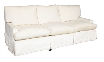 Lot 344 - Waldorf Style Three-Cushion Upholstered Sofa