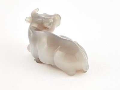 Lot 49 - A Chinese Agate Carving of a Bull