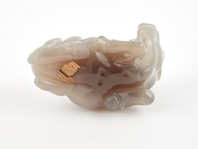 Lot 49 - A Chinese Agate Carving of a Bull