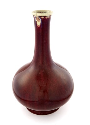 Lot 196 - A Chinese Flambé Porcelain Bottle Vase