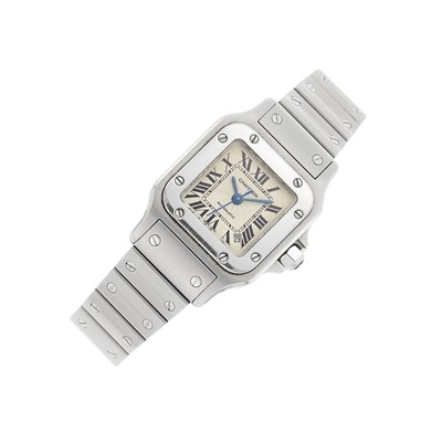 Lot 63 - Cartier Stainless Steel 'Santos' Wristwatch, Ref. 2423