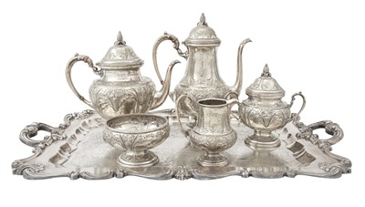 Lot 207 - Frank M. Whiting Sterling Silver Tea and Coffee Service