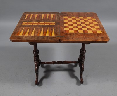 Lot 85 - Baroque Style Burl Veneer Games Table