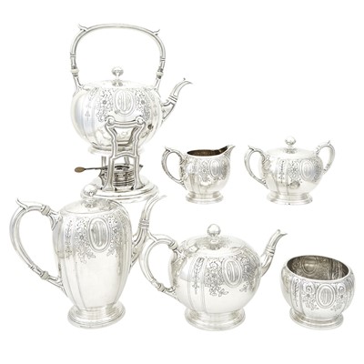 Lot 535 - Gorham Sterling Silver Tea and Coffee Service