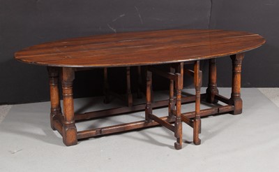 Lot 82 - English Oak Dining Table and Group of English Oak and Elm Windsor Chairs