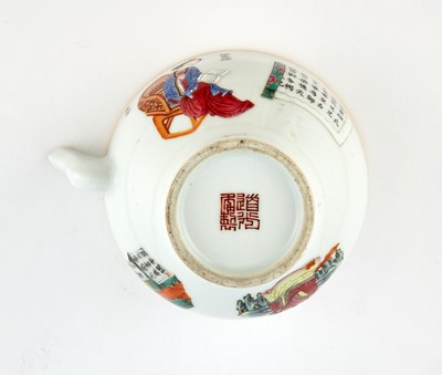 Lot 204 - A Chinese Enameled Porcelain Teapot