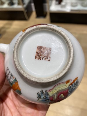 Lot 204 - A Chinese Enameled Porcelain Teapot