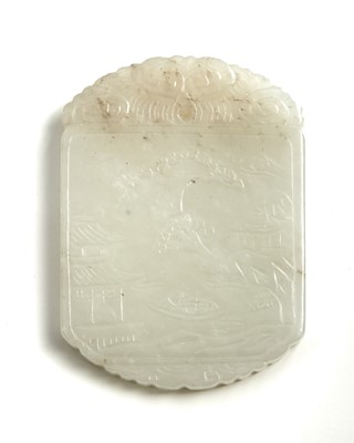 Lot 40 - A Chinese White Jade Pendant