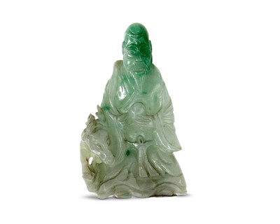 Lot 44 - A Chinese Jadeite Carving of Shoulao