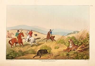 Lot 90 - [SPORTING - COLOR PLATE]
WILLIAMSON, THOMAS. Oriental Field Sports; being a complete, detailed, and accurate description of the wild sports of the East...