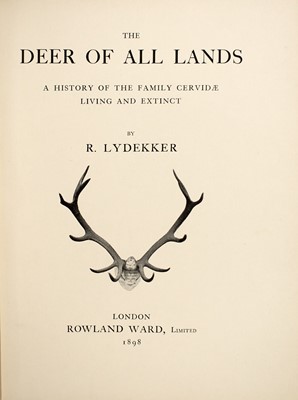 Lot 82 - LYDEKKER, RICHARD
The Deer of All Lands: a History of the Family Cervidae, Living and Extinct.